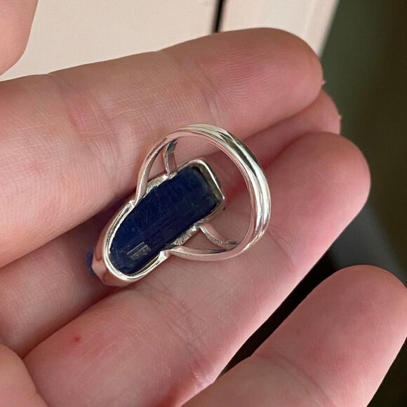 Sterling Silver Blue Kyanite Ring Size 6 - Picture 11 of 11